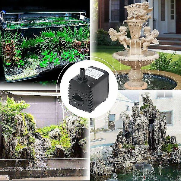 Neddykbar Vannpumpe, 600l/t 8w Vannpumpe, For Akvarium Bordfontener