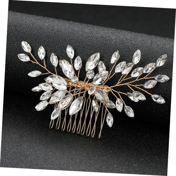 Rhinestone Hårkam Bryllupshårspenne for kvinner Tilbehør Brud Brudepike