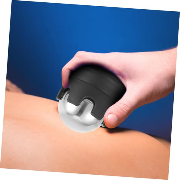 Kølende massagebold i rustfrit stål, bærbar manuel massager