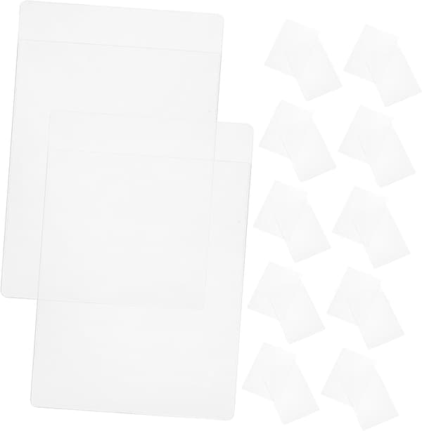 Stycken PVC Halvstyv Kortfodral Samlarkortskyddsfodral för Spelskydd