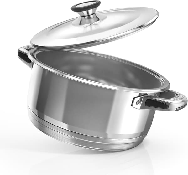 Erstatningsknotter til grytelokk i rustfritt stål, 3 stk