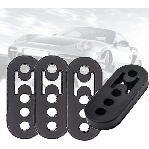 Eksosbrakett Henger, Heavy Duty Eksosfeste Gummi 4 Hull 12mm Eksos Henger Reparasjonsbrakett Eksos Halerør Feste For Beskyttelse Av Bil Eksos