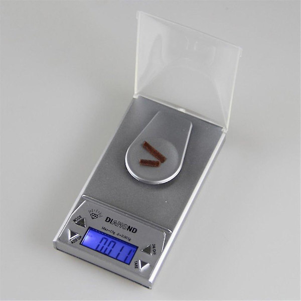 10g 0,001g LCD Digital Smyckesskala Lab Guld Ört