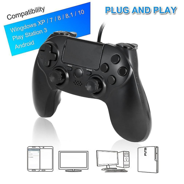 PS4 Wired Game Controller Gamepads for Play Station 4