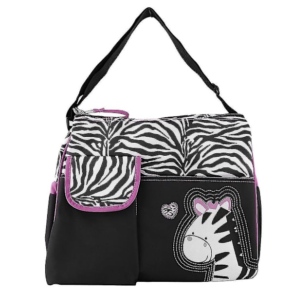 Zebra Giraff Blöjväskor Mamma Handväska Barnvagnsväska
