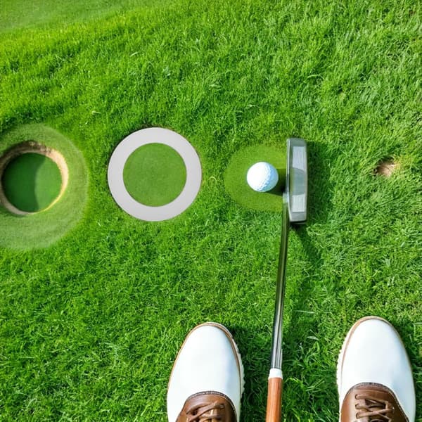 Golf Putting Practice Tool Golf Training Aid Silikon Slitstark Enkel Installation Putting Cup Rings