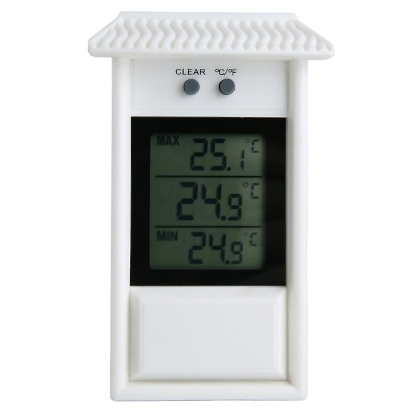 Drivhus Termometer, Vanntett Min Digital Drivhus Termometer Monitor 0.1c Oppløsning