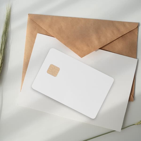 10 stk. hvide At24C02 IC-kort 2Kb hukommelse PVC blanke smartkort