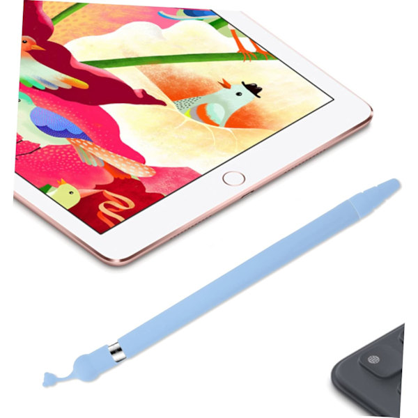 2 stk. Silikone Pen Etui Anti-fald Blyant Stylus Pen Hætte Blyant