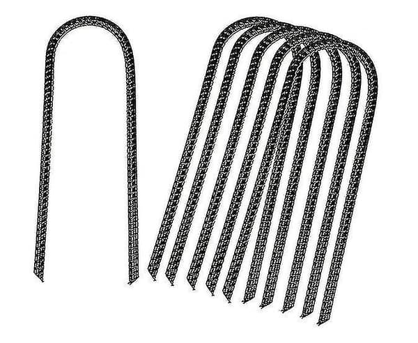 8 st Trampolinpinnar U-formade Ankare Tunga Metallfästspikar - yuhao