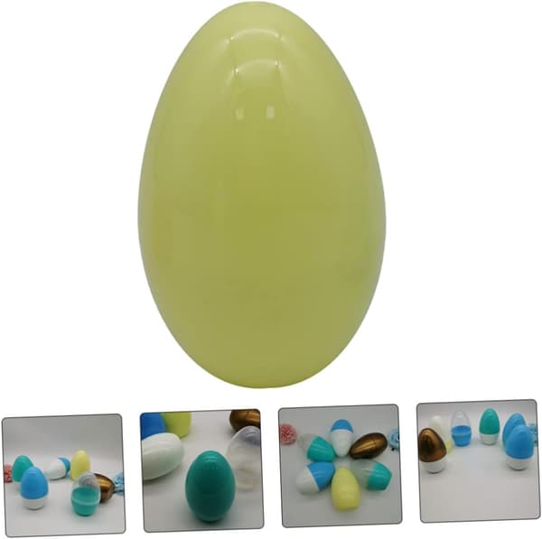 2 stk. fyllbare påskeegg, tomme for påskefestleker, dekorative vridde