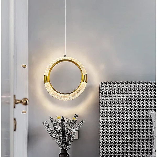 LED-pendellampe 20 cm, lanterndesign, metall, moderne