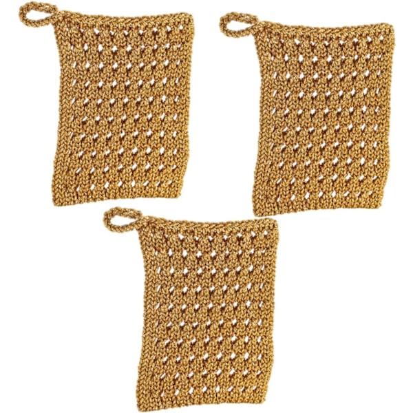 3 stk. Oppvaskklut i netting, kjøkkenvaskeklut, oppvaskhåndklær, oppvasksvamp, netting