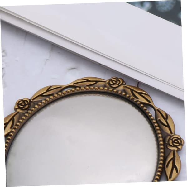 2 stk. DIY foldbart metalspejl til kvinder Kosmetisk spejl Lille til makeupbrug