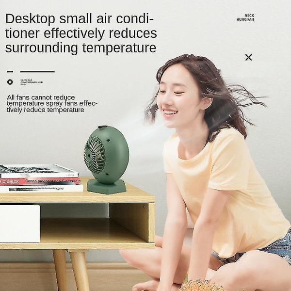 USB Bärbar Fjärrkontroll Luftkonditionering Kylfläkt