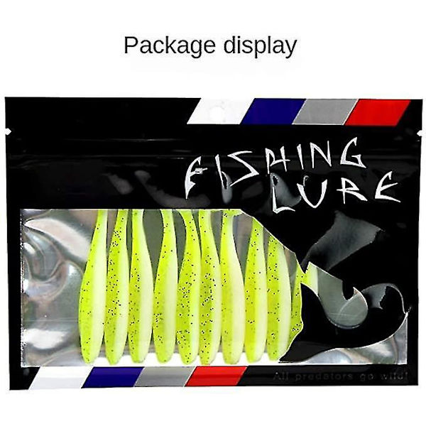 100 stk Agnsatt Soft Bait Fiske Bar 7cm 2g
