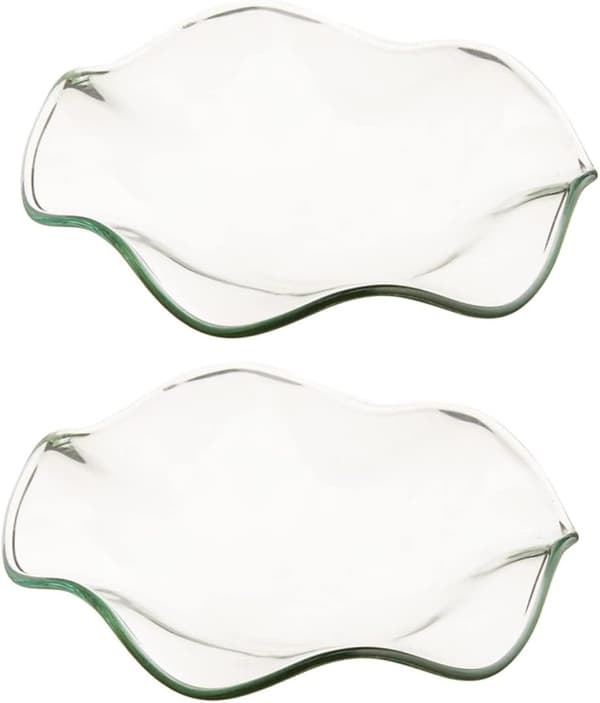 2 st robusta eteriska oljeskålar i glas för aromaterapi och rökelselampa