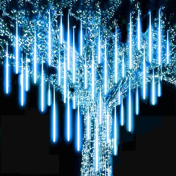 Led-sadevalo 30 cm 8 Putkea 144 Led Ulkovalaistus Jääpuikko