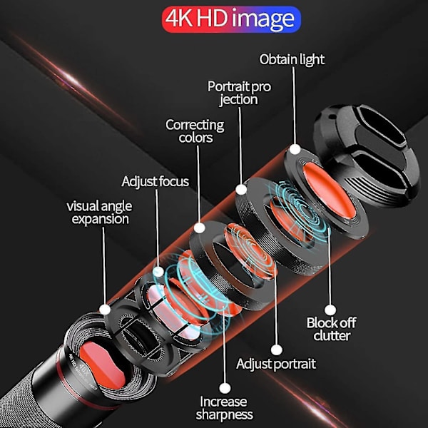 48x HD Starscope Monokulaarinen Älypuhelimen Pidike Tripod