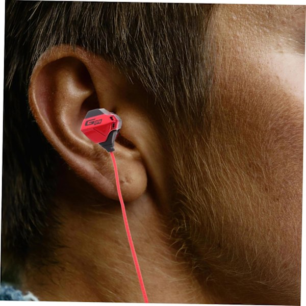 Langalliset peli-in-ear-kuulokkeet PC-pelaamiseen, ergonomiset nappikuulokkeet mikrofonilla