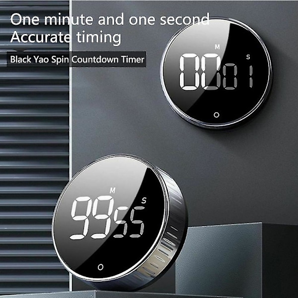 Magnetisk Digital Timer - Manuel Nedtælling Køkken Timer