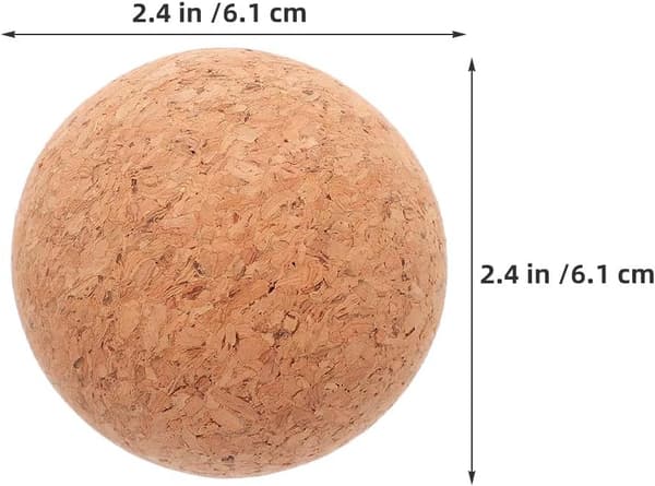 2 st korkkulproppar i trä 61 mm för glaskaraffer och glasburkar