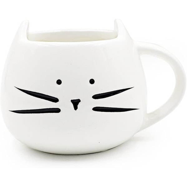 Sød Killing Keramik Kop Par Kop Porcelæn Kop Til Kaffe/te/espresso/mælk/vand (hvid)