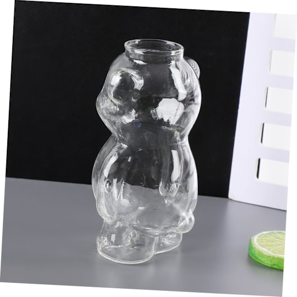 Glas Vattenkopp Björn Vinglas Tecknad Drickkopp ES 320ml Kapacitet Kontor och Hemmabruk