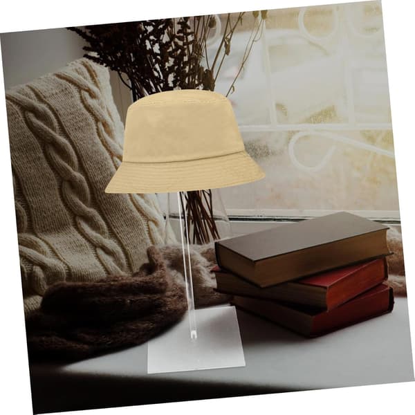 Akryl Hat Display Stand Rund Baseball Cap Organizer Pladsbesparende Bordholder til Skab Soveværelse Kommode