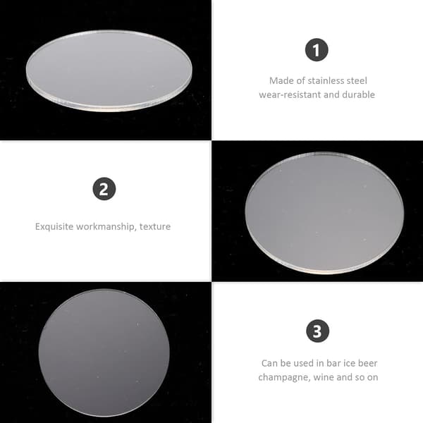 30 stk 2 mm runde akrylsirkelplater 5 cm diameter DIY malingsplater multifunksjonelle akrylskiver