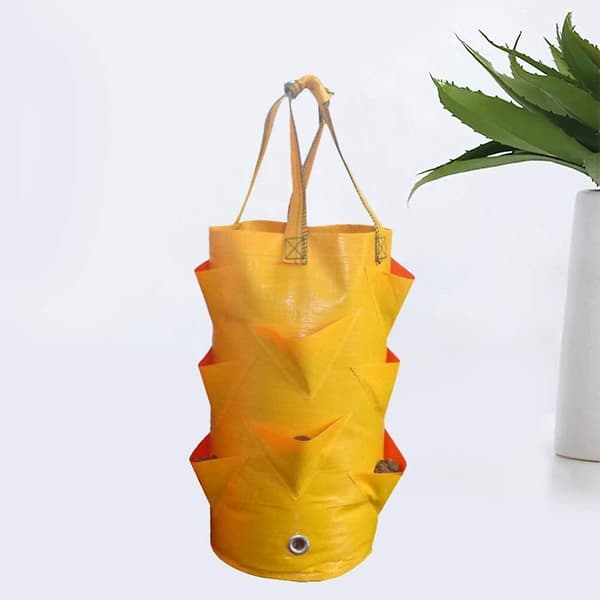 3 Gallons Planteringsväskor, Hängande Jordgubbsväskor, Plastjordgubbsväskor