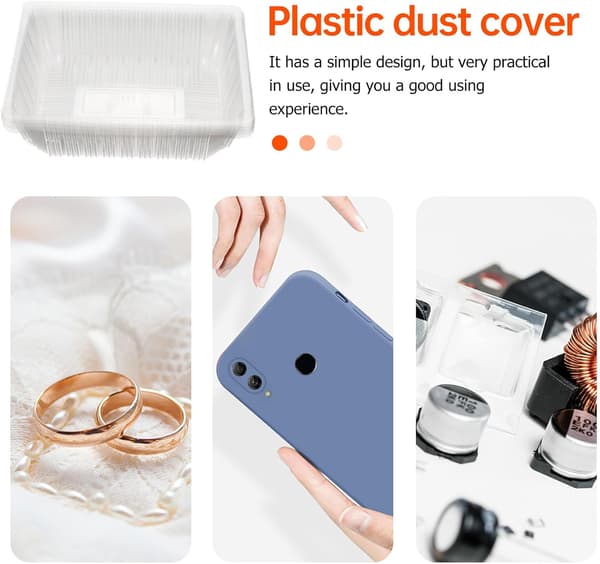10 st silikonhartsformar för dammsäkra skydd, plastsköldformar