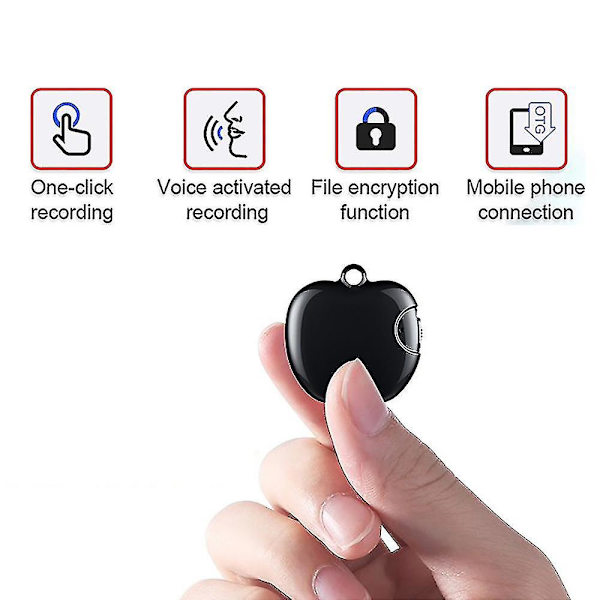 Mini Stemmeaktivert Lydopptaker, Digital Opptaksutstyr 16GB