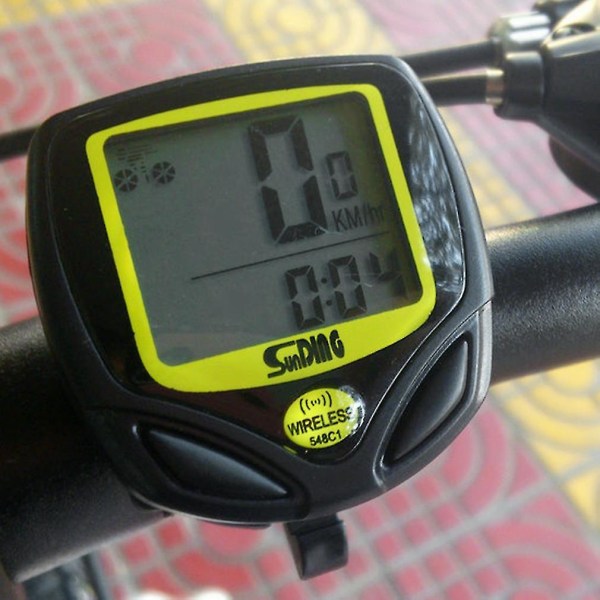 Trådløs LCD sykkelcomputer kilometerteller Speedometer syklus