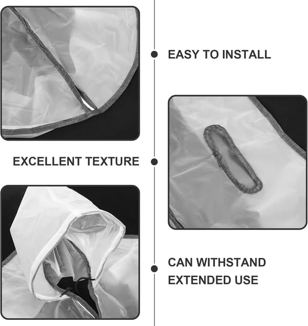 Isolerat ersättningslock vikbart badkar termiskt överdrag plast enkel design