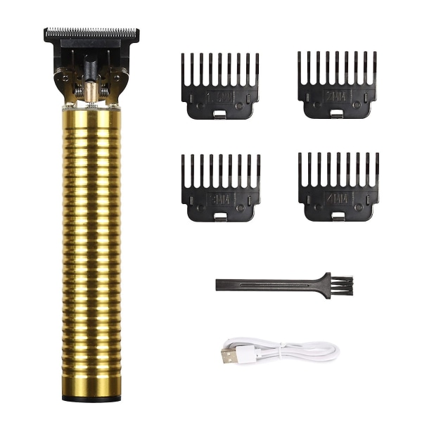 Sähköinen hiustenleikkuri hiusleikkuri USB ladattavalle sähköparranajokoneelle Gold