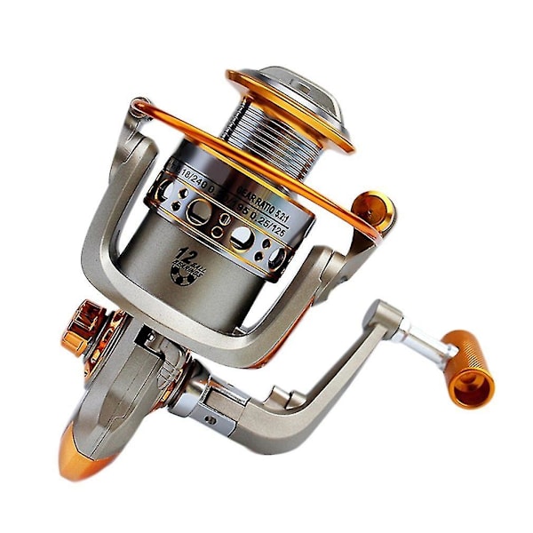 Full Aluminium Fiske Spin Rulle 5.2:1 Fiske Rulle Spinner
