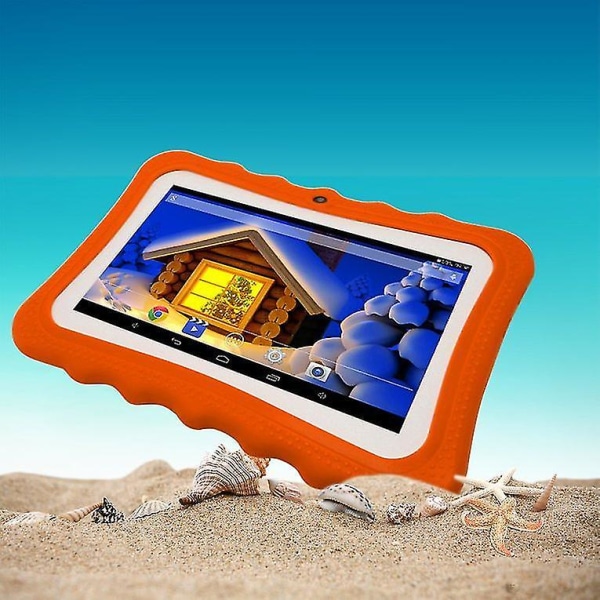 7 Tommer Børnetablet 512MB 4G A33 Quad Core Dobbelt Kamera