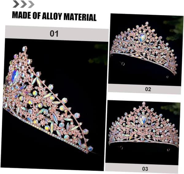 Krone Pannebånd Krone Bryllup Hårtilbehør Rhinestone Pannebånd Bryllupshode