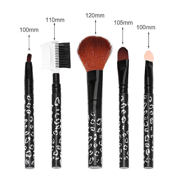 5 stk. Professionelt Kosmetisk Makeupbørste Foundation