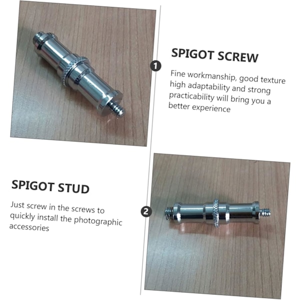 4 stk. Lysstativ Adapter Skrueadapter 1/4 til 3/8 Konverter for Kamerastativ Standard Cold Shoe Adapter