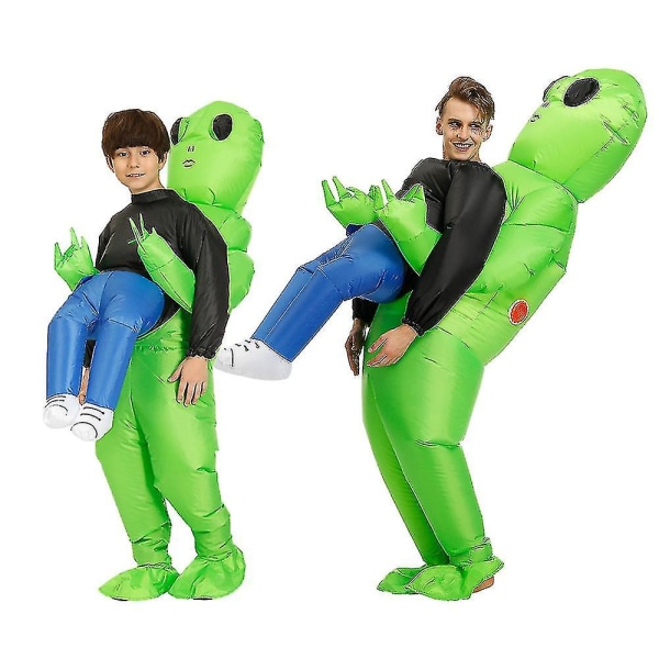 Oppblåsbart kostyme for voksne barn Kids 120-145cm Green D