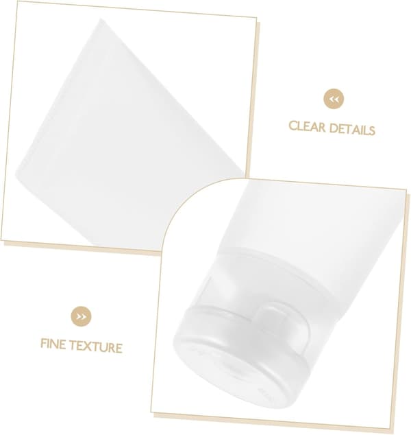 30 stk. påfyllbare reisesminketuber 20 ml 30 ml 50 ml bærbare matte plastklemflasker