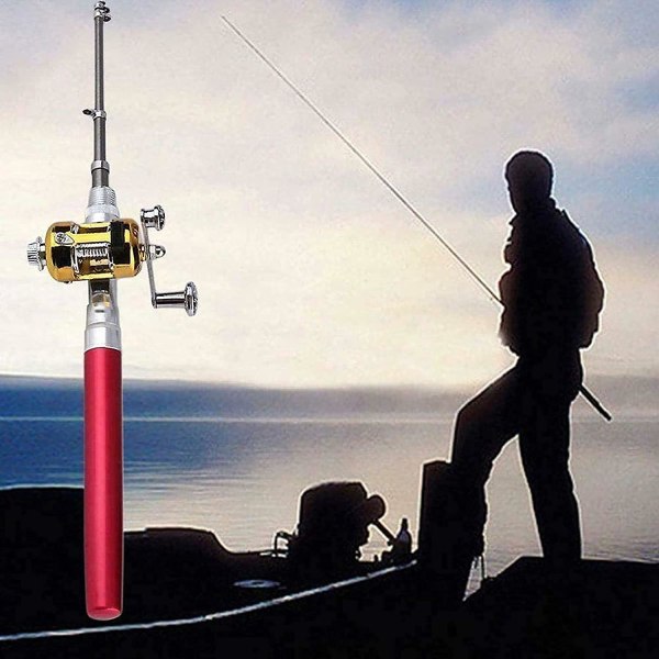 Penn fiskestang, 38 tommers mini teleskoplomme fiskestang og snelle kombinasjon reisefiskestang