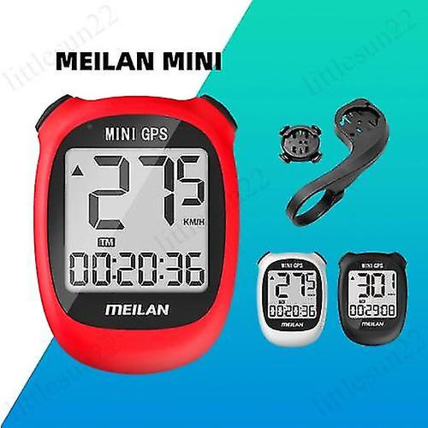 Mini M3 GPS-pyörätietokone Polkupyörän GPS-nopeusmittari Nopeus Korkeus Matka Ajoaika red