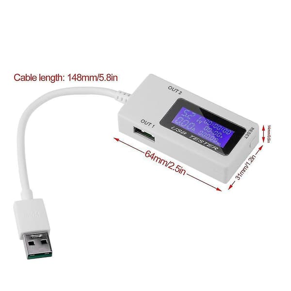 Mini USB Monitointilaite Virran ja Jännitteen Näyttö
