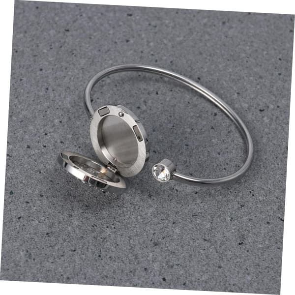 3 stk Delikat Hul Diffuser Medaljong Armbånd Rustfritt Stål Armringer Smykker