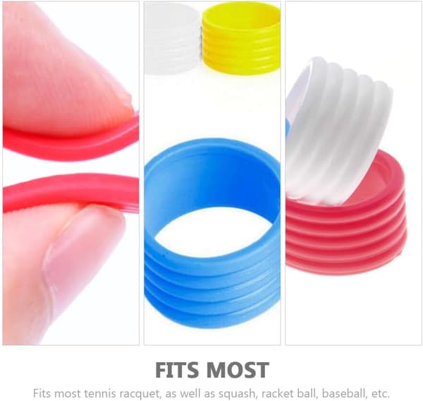 5 stk. elastiske ketchergrebringe Overgrip Protector Kompakte små ketcherbånd
