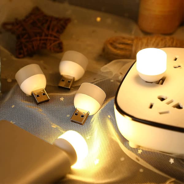 Mini USB Natlys LED Stikpropper Natlys Bærbar Hjem USB Atmosfærisk Lys