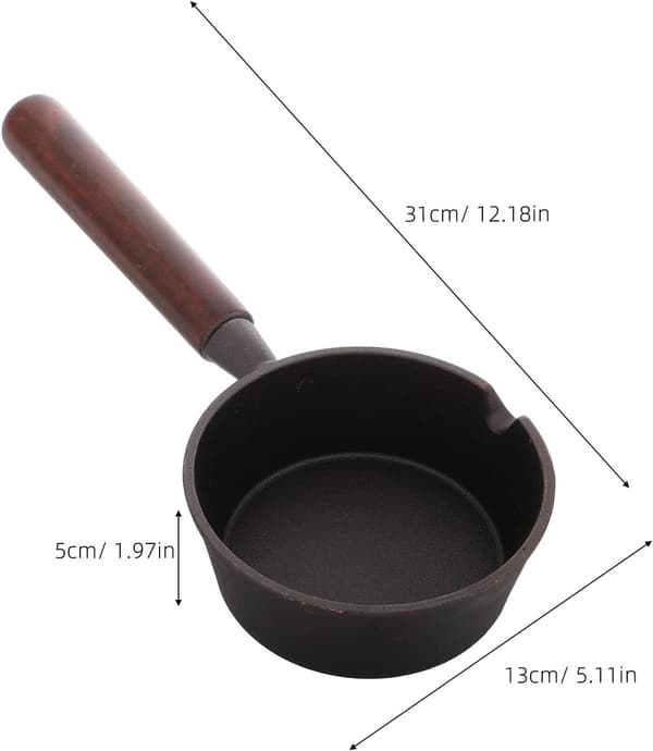Bærbar Mini Stekepanne Støpejern Non-Stick Flat Stekepanne